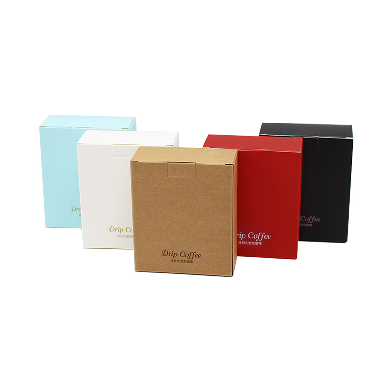 Packaging small white cardboard box