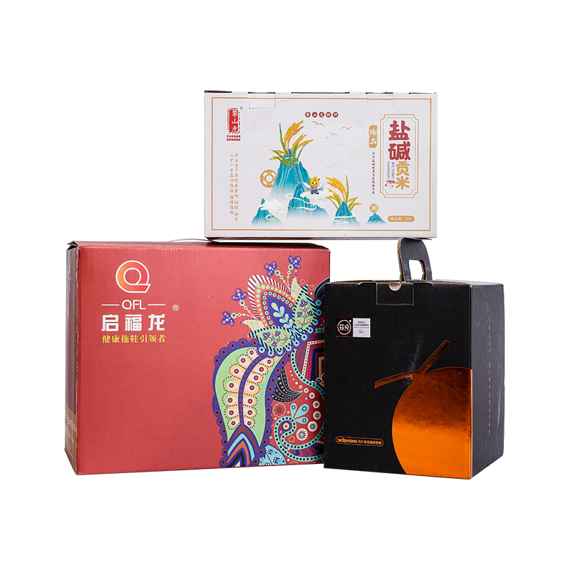 Cardboard corrugated carton box with handle